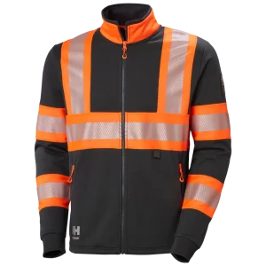 HELLY HANSEN ICU ZIP SWEATSHIRT 79274 Hi Vis Reflective Work Sweatshirt MEN - YKK Zippers