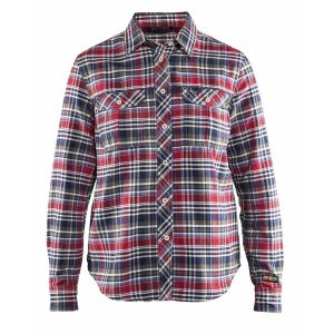 BLAKLADER 32091137 Flannel shirt Women Long Sleeve Work Shirt WOMEN - Flannel One Side Brushed