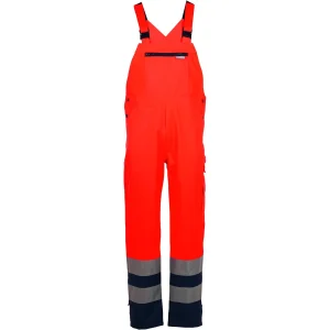 PLANAM High Visibility Waterproof Outdoor Rain Bib Trousers Hi Vis Reflective Work Overall MEN - Waterproof
