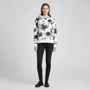 Orva | Elegante felpa con cappuccio con motivo floreale