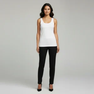 Natalie | Elegante e raffinata canotta a maniche corte