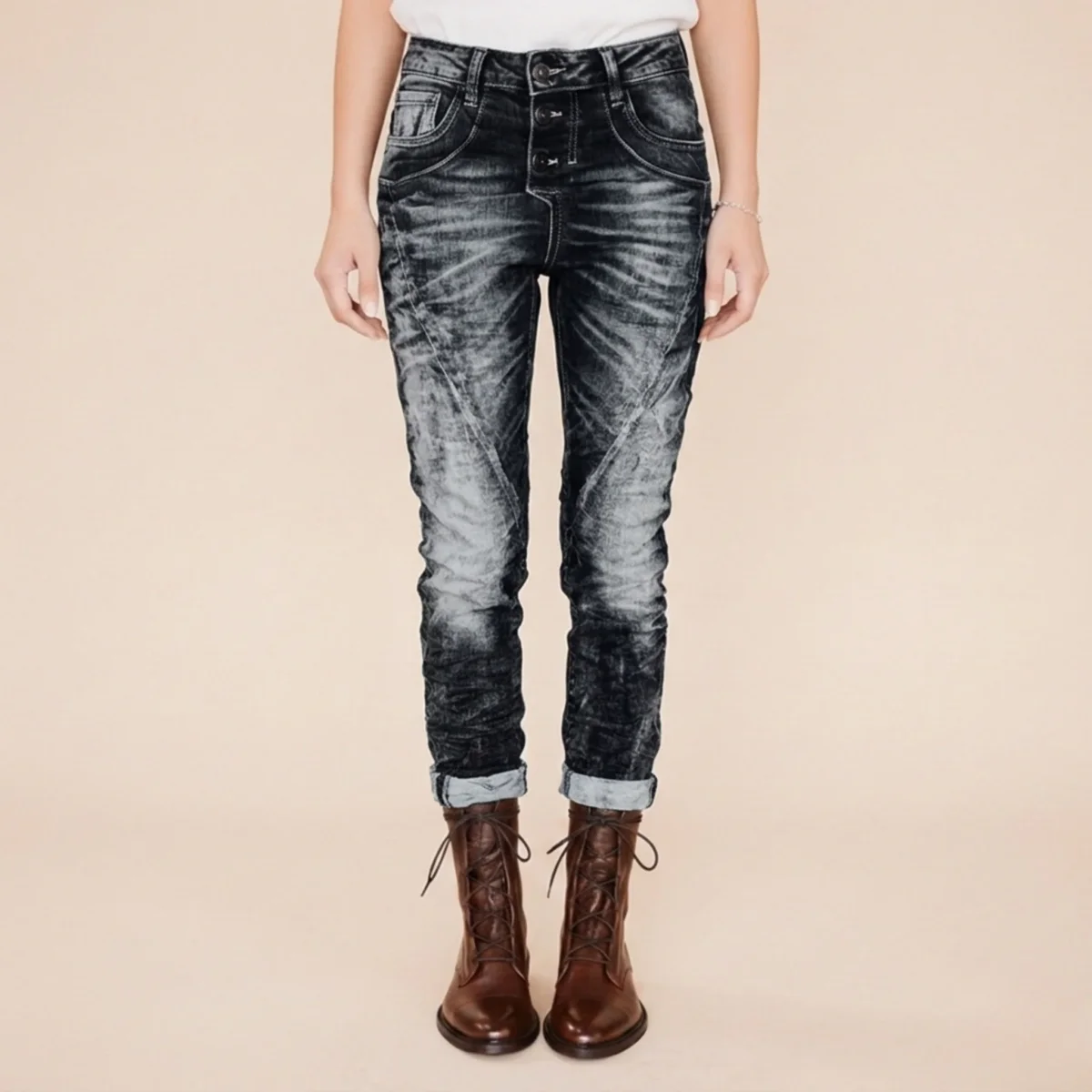 Lara | Pantaloni elasticizzati alla moda - immagine 7