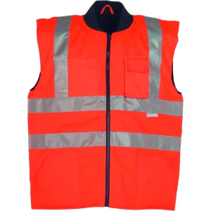 PLANAM High-Visibility Winter Safety Vest MEN Safety Insulator - Waterproof