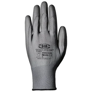 SIR SAFETY SPANDEX Work Gloves - Polyurethane Coated - 12 Pairs