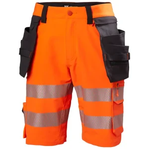 HELLY HANSEN ICU CONSTRUCTION SHORTS 77503 Hi Vis Reflective Work Shorts MEN - 4 Way Stretch Fabric