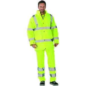 PLANAM High Visibility Outdoor Parka Hi Vis Reflective Work Parka MEN - Waterproof