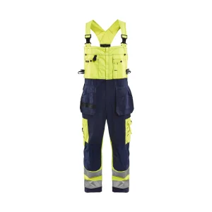 BLAKLADER 26031860 Hi Vis Bib Overalls Hi Vis Reflective Work Bib Trousers Men - twill fabric