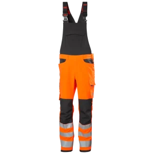 HELLY HANSEN ALNA 4X WORK BIB CLASS 2 77549 Hi Vis Reflective Work Overall Dungarees MEN - YKK Zip