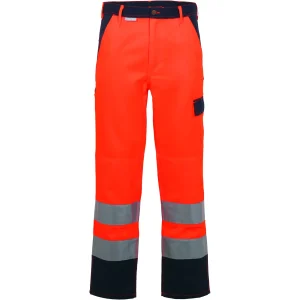 PLANAM High Visibility OUTDOOR Work Trousers MEN - Knee Guard