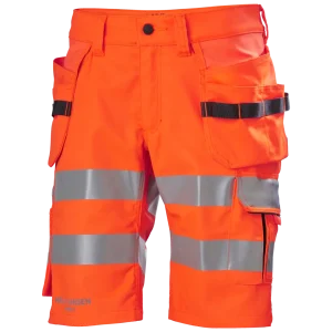 HELLY HANSEN ALNA 2.0 CONSTRUCTION SHORTS 77425 Hi Vis Reflective Work Shorts MEN - Stretch Fabric