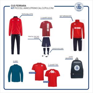 KIT COMPLETO piccoli amici/primi calci/pulcini