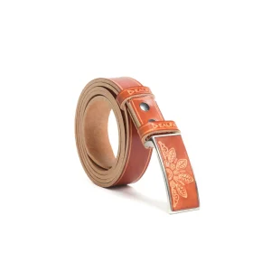 Cintura Artigianale in Cuoio - Fibbia da 3 cm (Stampinata)