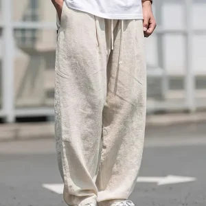 Emilio | Pantaloni da uomo in lino traspirante