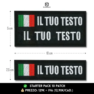 ⭐ Starter Pack – 10 Patch Ricamate Personalizzate