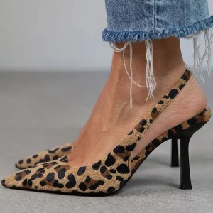 Paloma | Tacchi a Leopardi Décolleté Slingback Leopardate da Donna