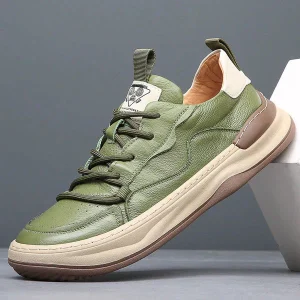 Savero | Sneakers Uomo In Pelle Con Lacci