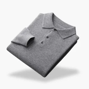 Maglione Polo In Lana Blu Per Uomo | Zelvian