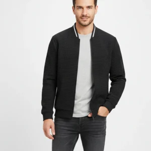 Zyro | Uomo Gilet In Maglia Fine Con Zip