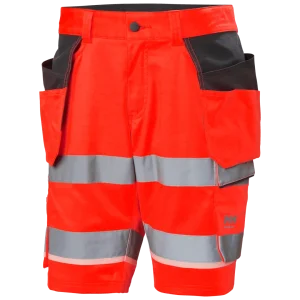 HELLY HANSEN UC-ME CONSTRUCTION SHORTS 77516 Hi Vis Reflective Work Shorts MEN - Stretch Fabric