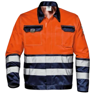 SIR SAFETY VELVET COLOR High Vis Work Jacket Men - Reinforced Double Seams