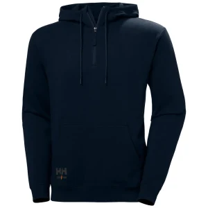 HELLY HANSEN ESSENTIAL QUARTER ZIP HOODIE 79330 Half Zip Work Sweatshirt MEN - Adjustable Hood