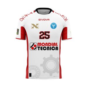 MAGLIA GARA LIBERO TEAM VOLLEY NAPOLI BIANCO/ROSSO