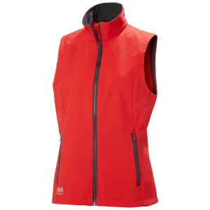 HELLY HANSEN W MANCHESTER 2.0 ZIP IN SOFTSHELL VEST 74242 Work Vest WOMEN - Water Resistant