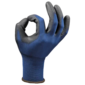 SIR SAFETY SILK Work Gloves - Polyurethane Coated - 12 Pairs