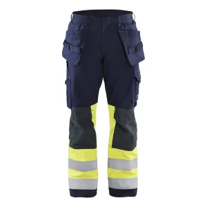 BLAKLADER 14791514 Multinorm craftsman trousers Hi Vis Reflective Work Trousers Men - antistatic