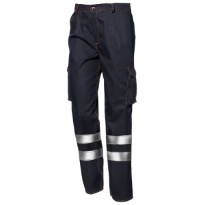 SIR SAFETY POLYTECH WITH BANDS Hi Vis Reflective Work Trousers MEN - Flame Retardant