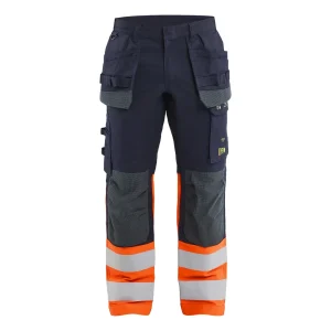 BLAKLADER 14871524 1487 Hi Vis Reflective Work Trousers MEN - Flame Retardant