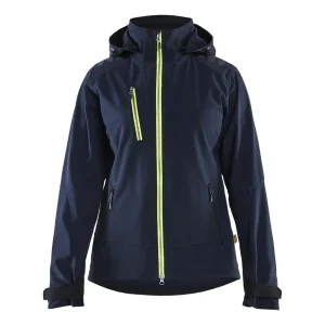 BLAKLADER 47192513 Women's Softshell jacket Hi Vis Reflective Softshell Work Jacket WOMEN - Waterproof