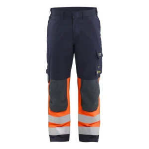 BLAKLADER 14881524 1488 Hi Vis Reflective Work Trousers MEN - Flame Retardant