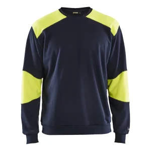 BLAKLADER 34581762 Flame Resistant Hi Vis Reflective Work Sweatshirt MEN - Flame Retardant