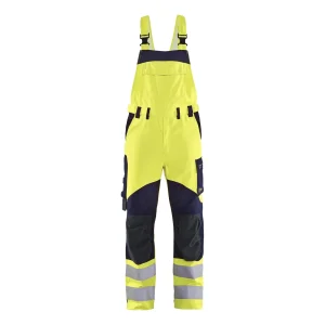 BLAKLADER 28891512 Multinorm Inherent BIB Hi Vis Reflective Work Bib Trousers Men - Ripstop Fabric