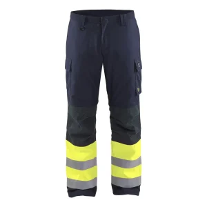 BLAKLADER 18691514 | Multinorm Winter Trousers Hi Vis Reflective Work Trousers Men - Antistatic