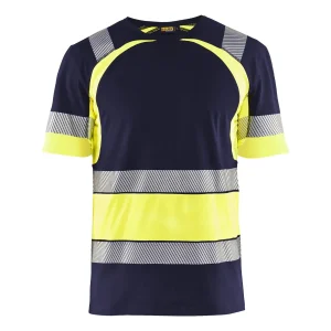 BLAKLADER 34211030 Hi Vis T shirt Hi Vis Reflective Short Sleeve Work T-Shirt MEN - 100% Cotton