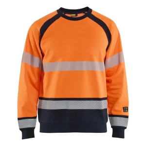 BLAKLADER 30881745 SWEATSHIRT MULTINORM INHERENT Hi Vis Reflective Work Sweatshirt MEN - Flameproof