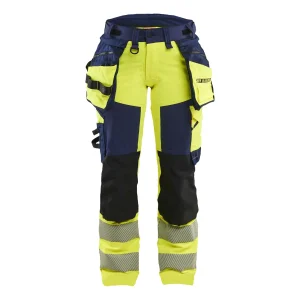 BLAKLADER 70221648 Women's Hi Vis trousers 4 way stretch Hi Vis Reflective Work Trousers Women - double weave