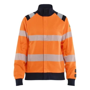 BLAKLADER 34711745 Hi Vis Reflective Full Zip Work Sweatshirt WOMEN - Flame Retardant