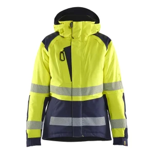 BLAKLADER 44561987 Women’s Hi Vis Winter Jacket Hi Vis Reflective Work Jacket WOMEN - Waterproof