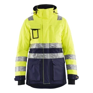 BLAKLADER 44721987 Women's Hi vis Winter Parka Hi Vis Reflective Parka Work Jacket WOMEN - Waterproof
