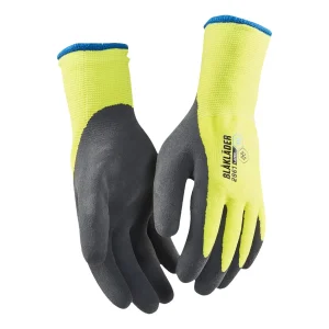 BLAKLADER 29611451 Work gloves lined, latex coated Yellow - 13 Gauge