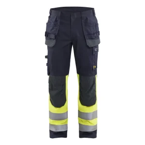 BLAKLADER 14891512 MULTINORM INHERENT TROUSERS Hi Vis Reflective Work Trousers MEN - Flameproof