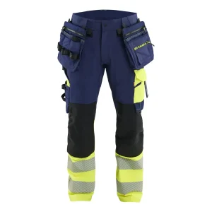 BLAKLADER 11451648 ToolRig™ Hi Vis Reflective Work Trousers MEN - 4 Way Stretch
