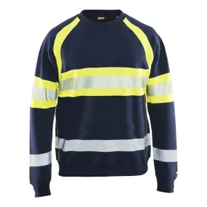 BLAKLADER 33591158 Hi Vis Sweater Hi Vis Reflective Work Sweatshirt MEN - 100% Cotton
