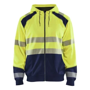 BLAKLADER 35462528 Hi Vis Hoodie Hi Vis Reflective Hoodie Work Sweatshirt MEN - Breathable