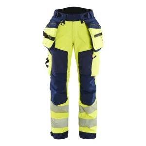 BLAKLADER 71182513 | Women's Hi Vis softshell trousers Hi Vis Reflective Work Trousers Women - Waterproof