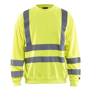 BLAKLADER 33411974 Hi Vis Reflective Work Sweatshirt MEN - 100% Polyester