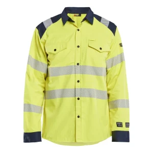 BLAKLADER 32391517 Multinorm shirt Hi Vis Reflective Long Sleeve Work Shirt MEN - Flame Retardant